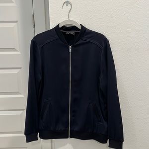 Topshop Navy Blue Bomber